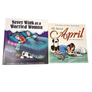 For Better or Worse Comic Book Set of 2 Books Vintage 2000 Lynn Johnston